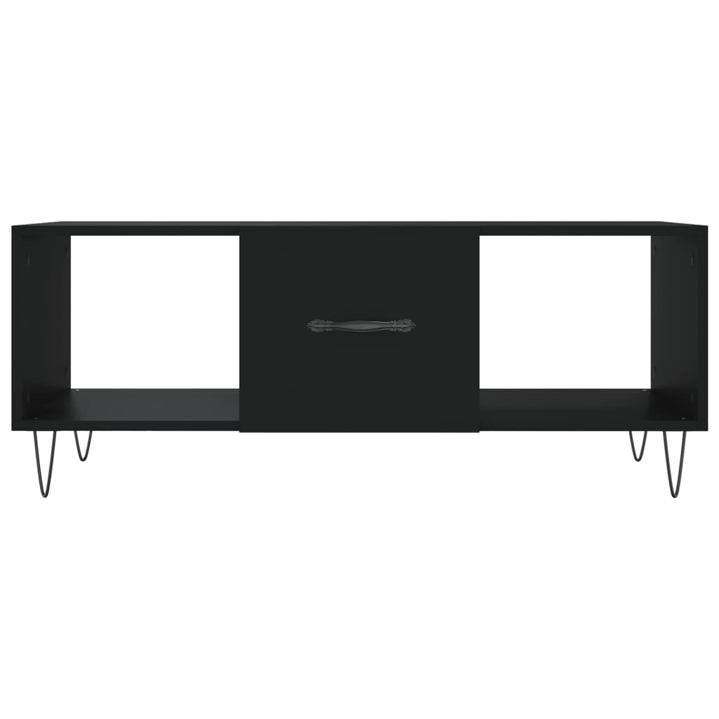 Salontafel 02X50X40 Cm Bewerkt Hout Zwart
