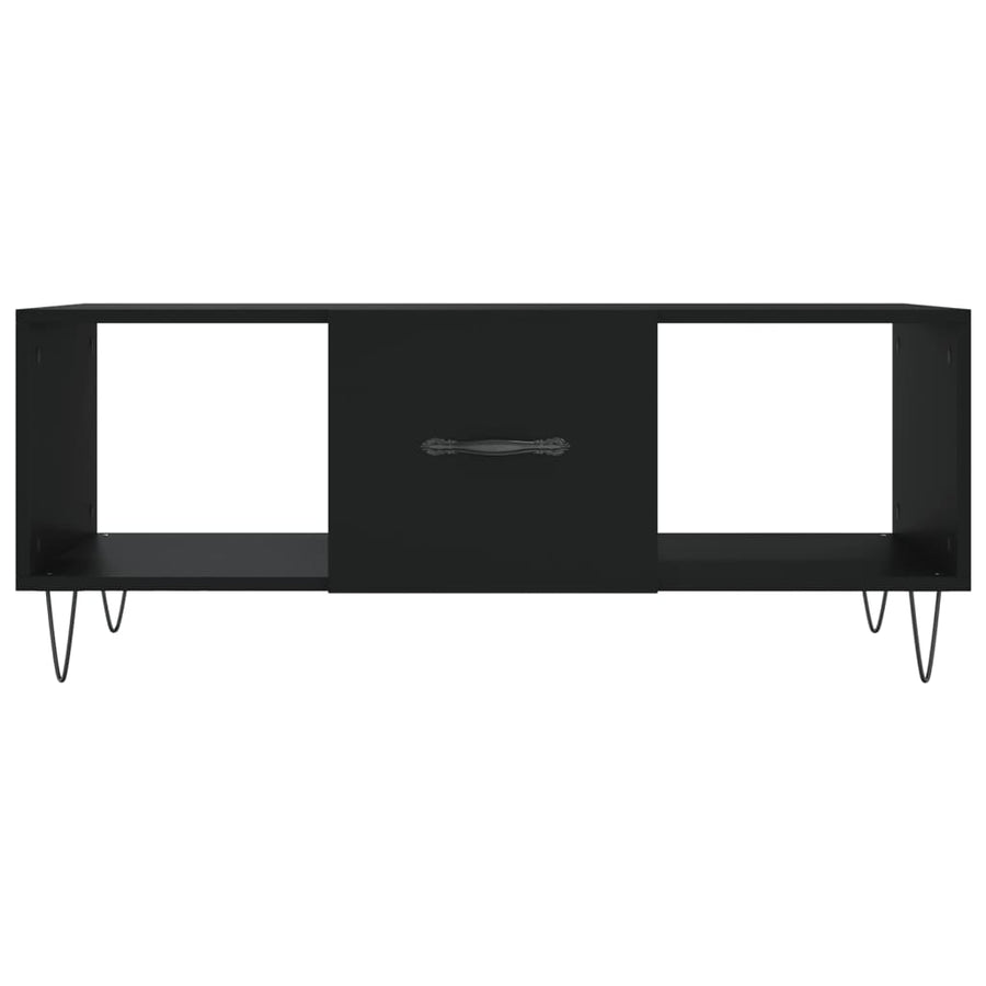 Salontafel 02X50X40 Cm Bewerkt Hout Zwart