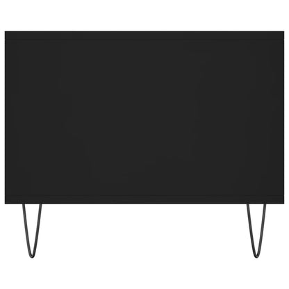 Salontafel 02X50X40 Cm Bewerkt Hout Zwart