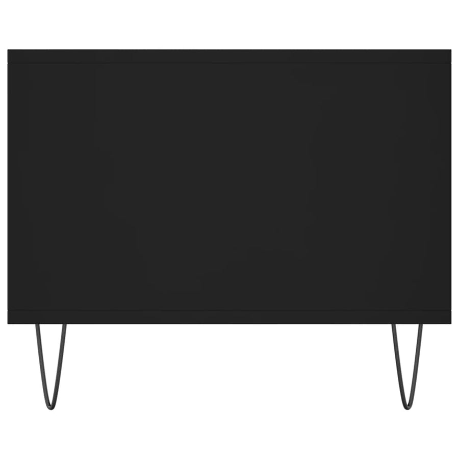 Salontafel 02X50X40 Cm Bewerkt Hout Zwart