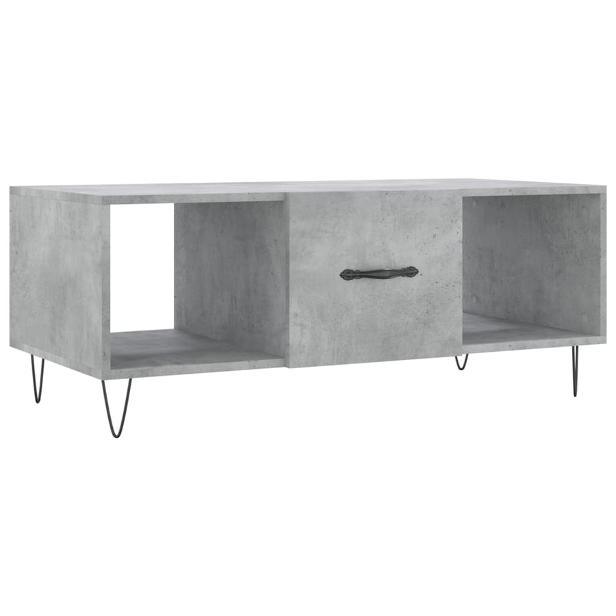 Salontafel 02X50X40 Cm Bewerkt Hout Betongrijs