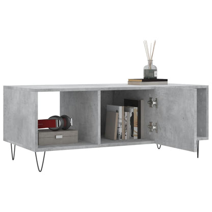 Salontafel 02X50X40 Cm Bewerkt Hout Betongrijs