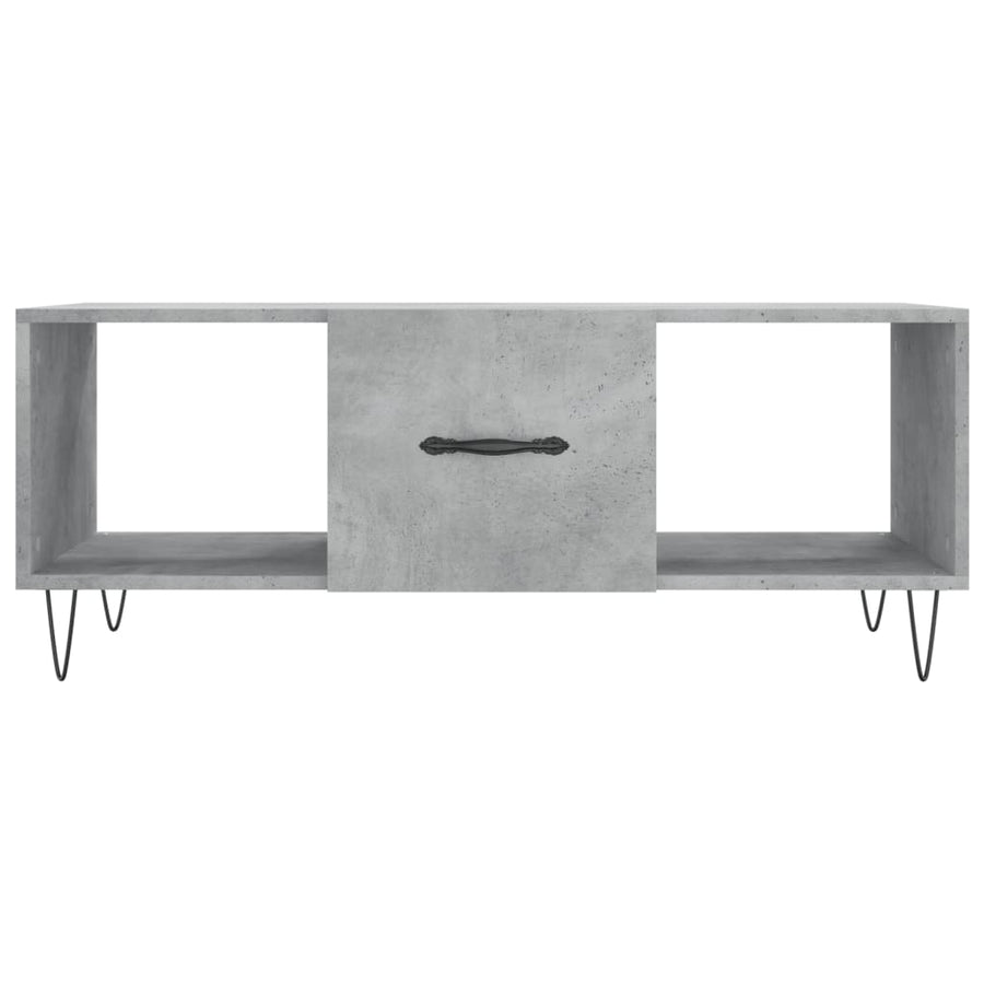 Salontafel 02X50X40 Cm Bewerkt Hout Betongrijs