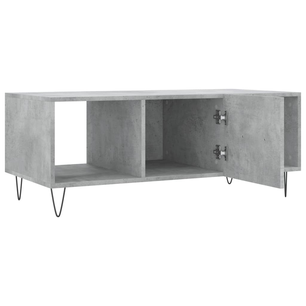 Salontafel 02X50X40 Cm Bewerkt Hout Betongrijs