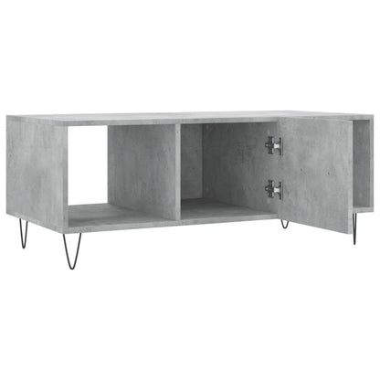 Salontafel 02X50X40 Cm Bewerkt Hout Betongrijs