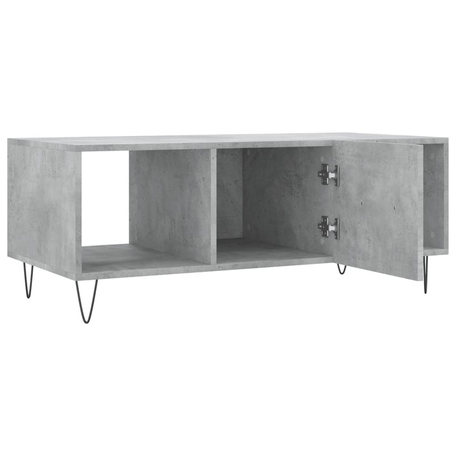 Salontafel 02X50X40 Cm Bewerkt Hout Betongrijs