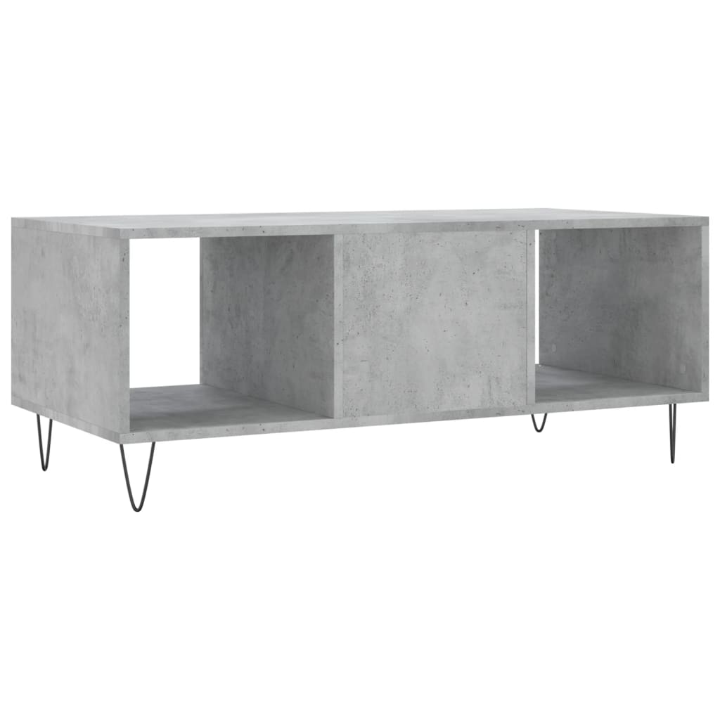 Salontafel 02X50X40 Cm Bewerkt Hout Betongrijs