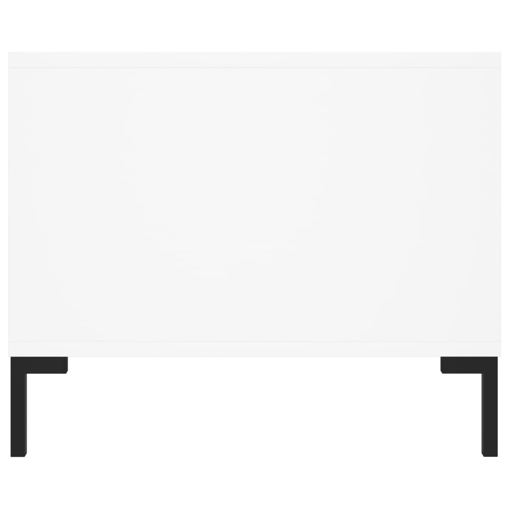 Salontafel 02X50X40 Cm Bewerkt Hout Wit