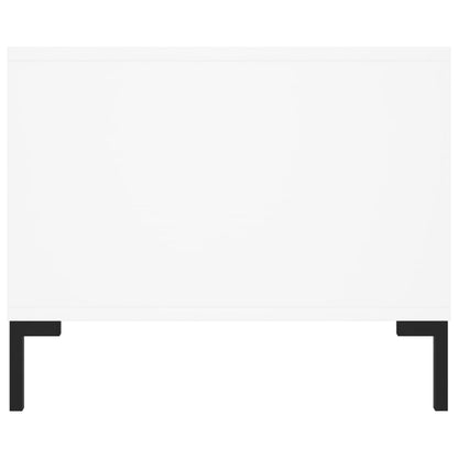 Salontafel 02X50X40 Cm Bewerkt Hout Wit