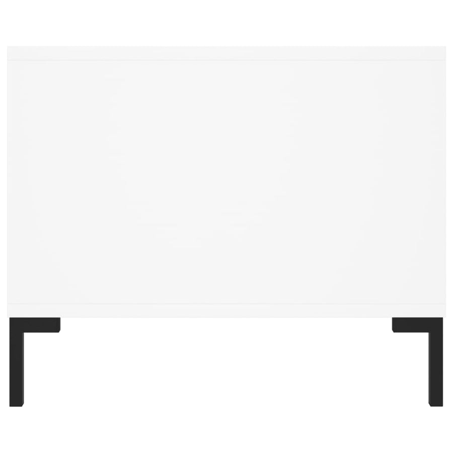 Salontafel 02X50X40 Cm Bewerkt Hout Wit