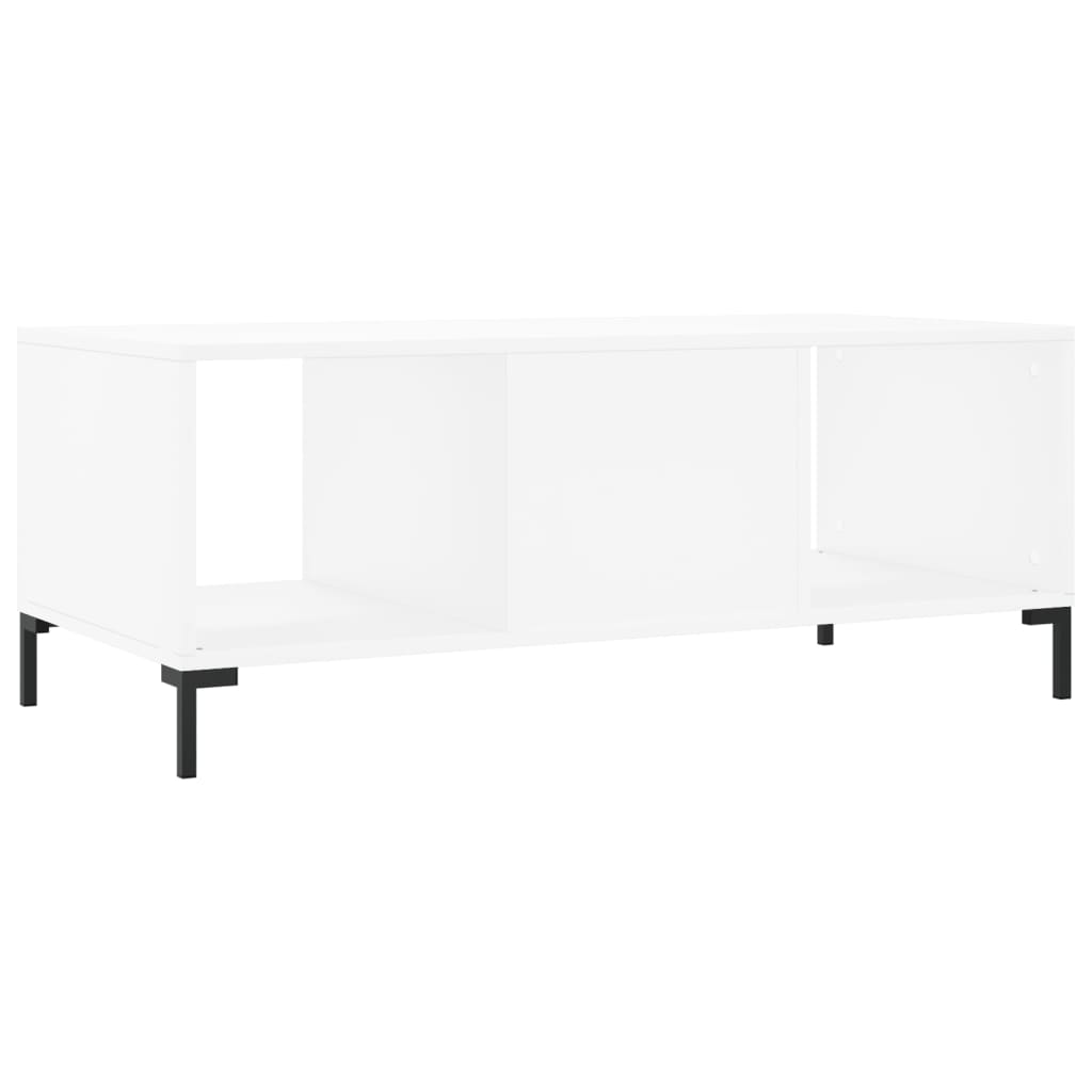 Salontafel 02X50X40 Cm Bewerkt Hout Wit