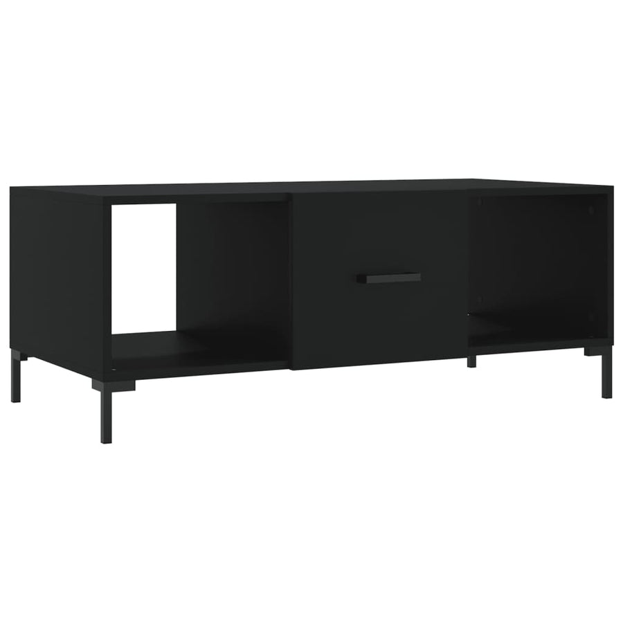 Salontafel 02X50X40 Cm Bewerkt Hout Zwart