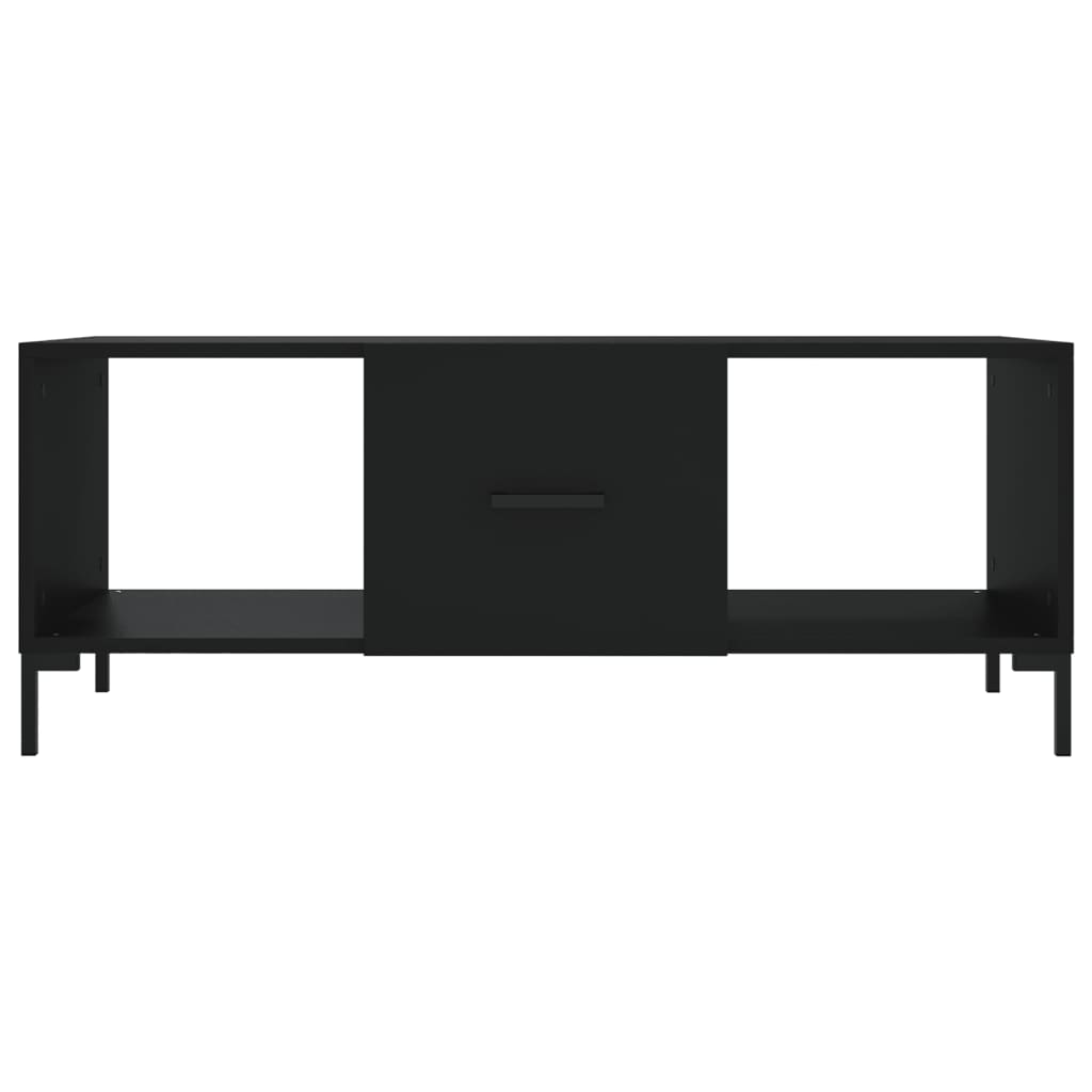Salontafel 02X50X40 Cm Bewerkt Hout Zwart