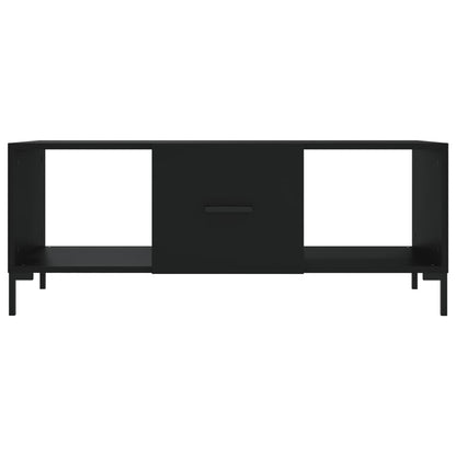 Salontafel 02X50X40 Cm Bewerkt Hout Zwart