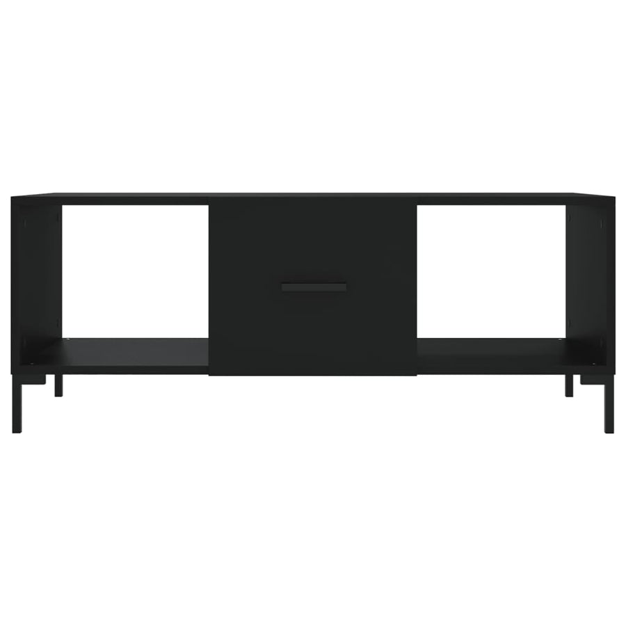 Salontafel 02X50X40 Cm Bewerkt Hout Zwart