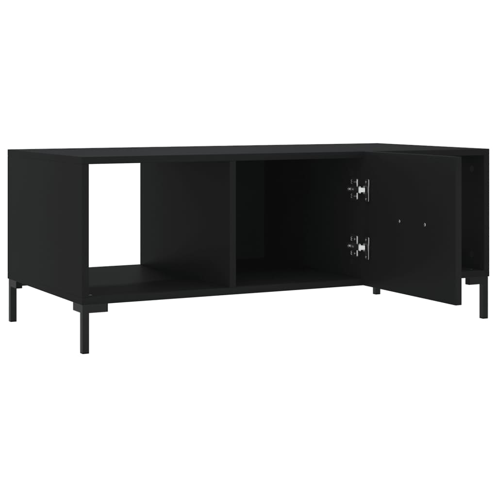 Salontafel 02X50X40 Cm Bewerkt Hout Zwart
