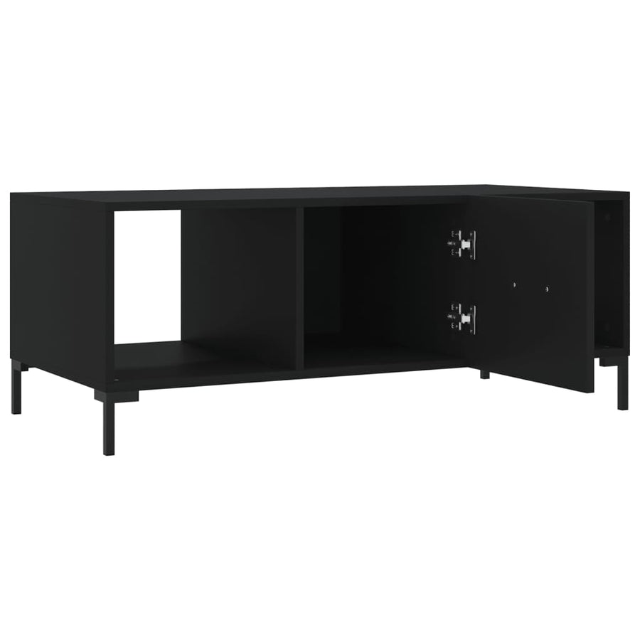 Salontafel 02X50X40 Cm Bewerkt Hout Zwart