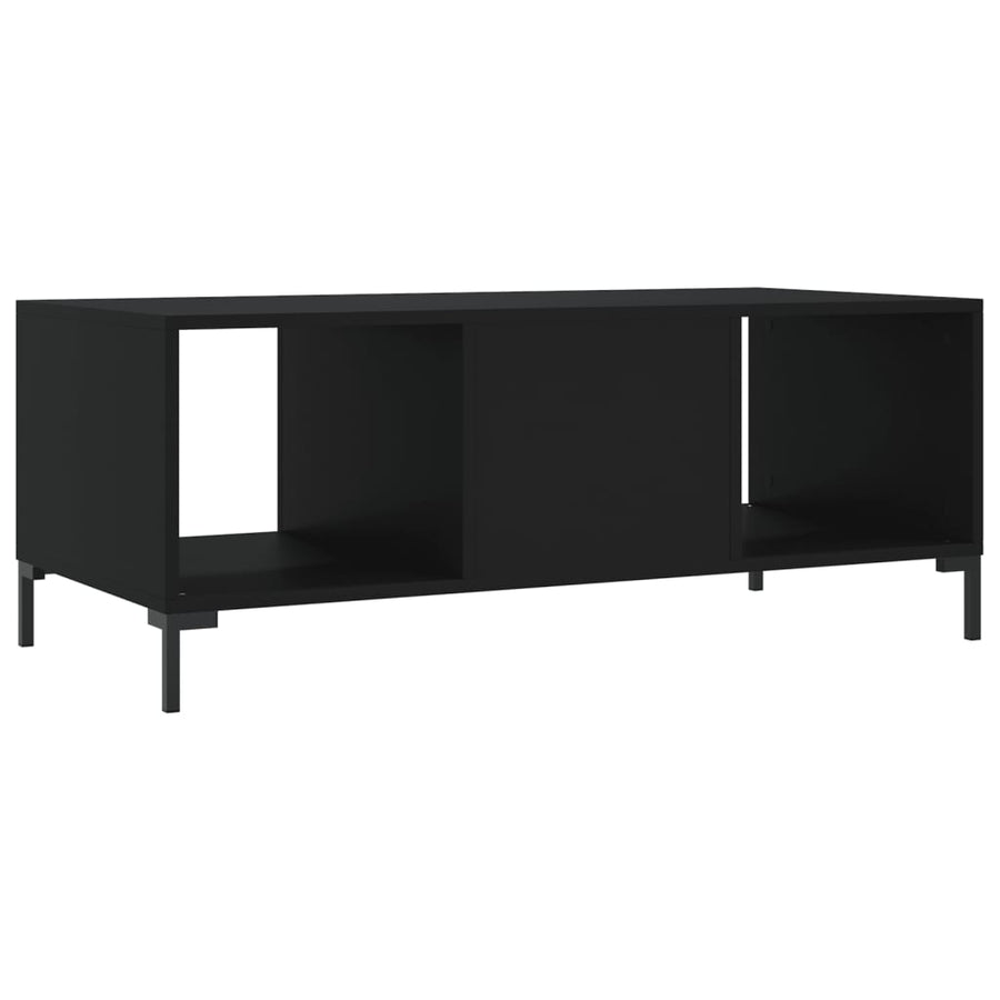 Salontafel 02X50X40 Cm Bewerkt Hout Zwart