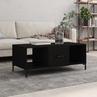 Coffee table 102x50x40 cm treated wood black