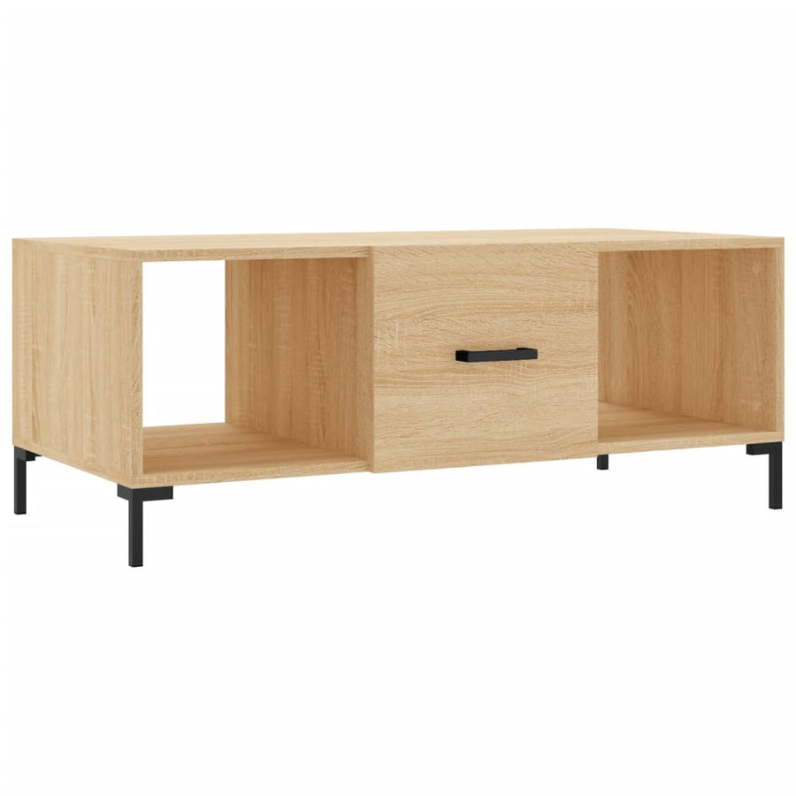 Salontafel 02X50X40 Cm Bewerkt Hout Kleurig Sonoma eiken