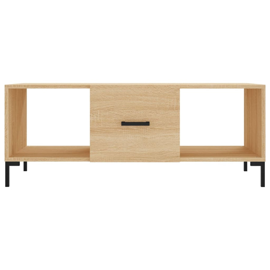 Salontafel 02X50X40 Cm Bewerkt Hout Kleurig Sonoma eiken