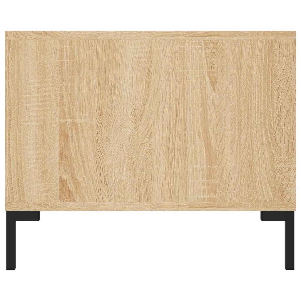 Salontafel 02X50X40 Cm Bewerkt Hout Kleurig Sonoma eiken