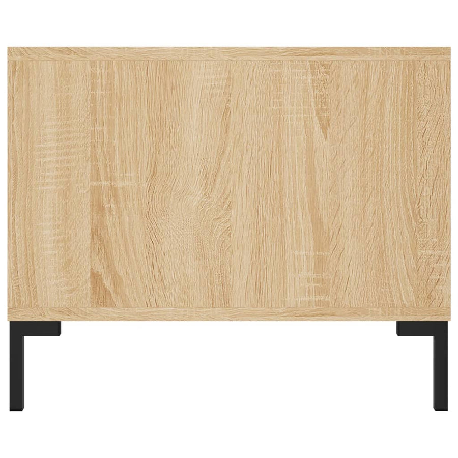 Salontafel 02X50X40 Cm Bewerkt Hout Kleurig Sonoma eiken