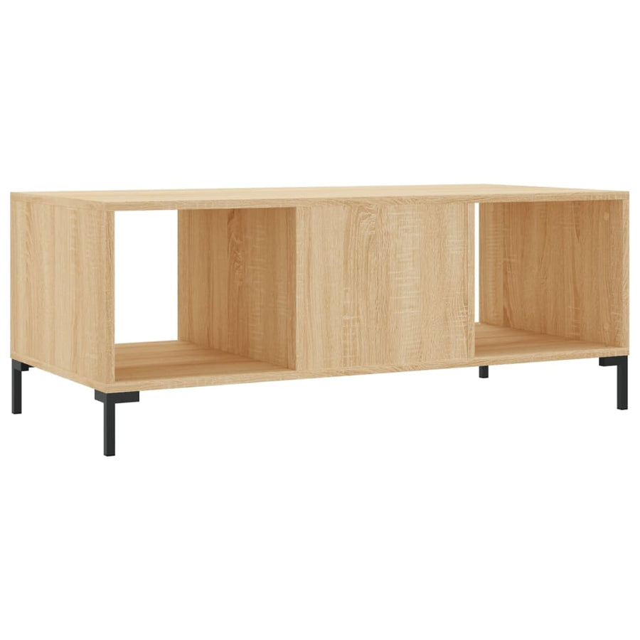 Salontafel 02X50X40 Cm Bewerkt Hout Kleurig Sonoma eiken