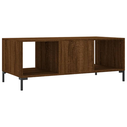 Salontafel 102x50x40 cm bewerkt hout bruin eikenkleur
