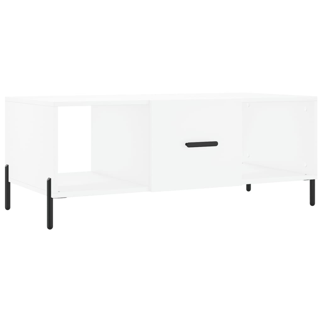 Salontafel 02X50X40 Cm Bewerkt Hout Wit
