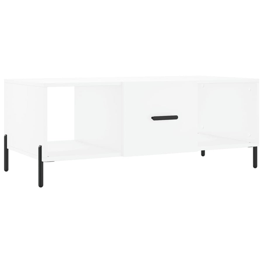Salontafel 02X50X40 Cm Bewerkt Hout Wit