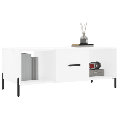 Salontafel 02X50X40 Cm Bewerkt Hout Wit