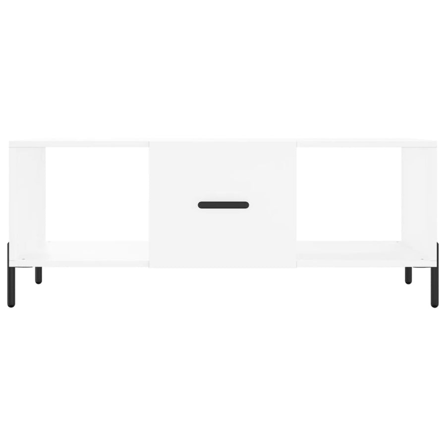 Salontafel 02X50X40 Cm Bewerkt Hout Wit