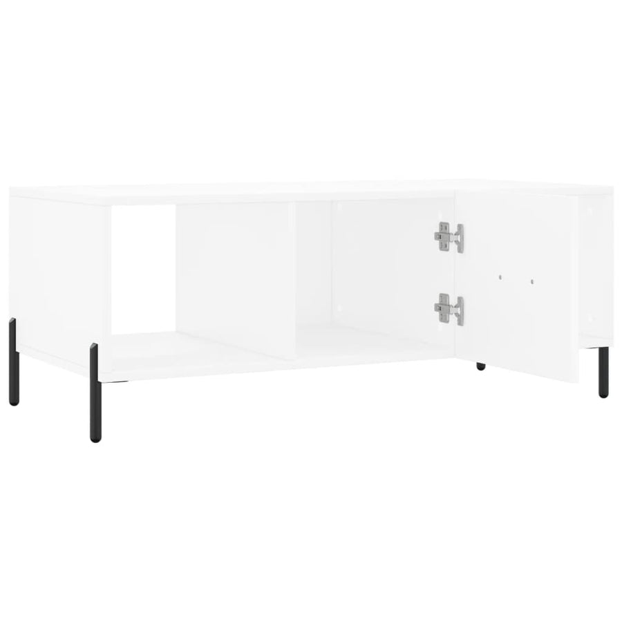 Salontafel 02X50X40 Cm Bewerkt Hout Wit