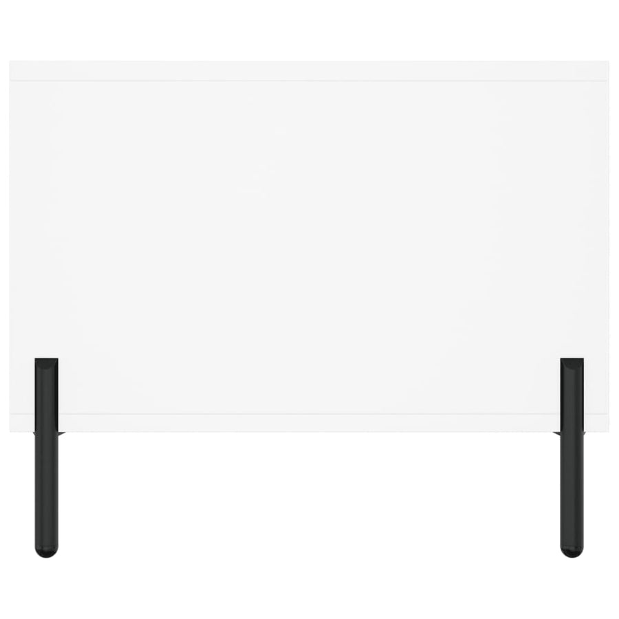 Salontafel 02X50X40 Cm Bewerkt Hout Wit