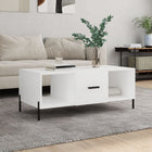 Coffee table 102x50x40 cm treated wood white