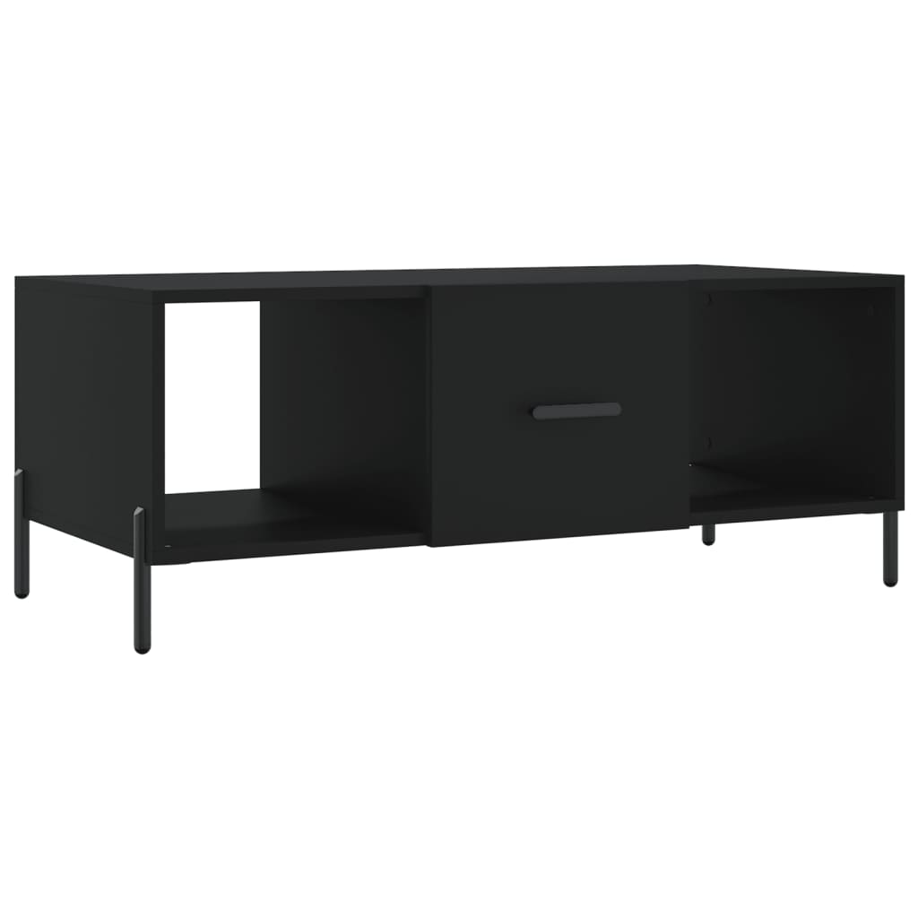 Salontafel 02X50X40 Cm Bewerkt Hout Zwart