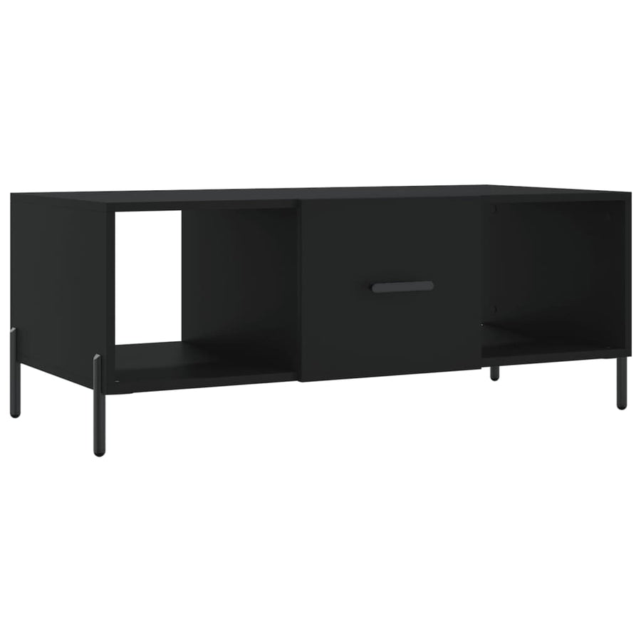 Salontafel 02X50X40 Cm Bewerkt Hout Zwart