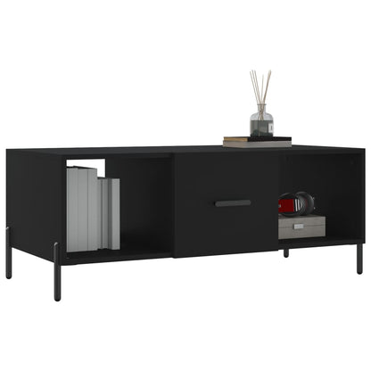 Salontafel 02X50X40 Cm Bewerkt Hout Zwart