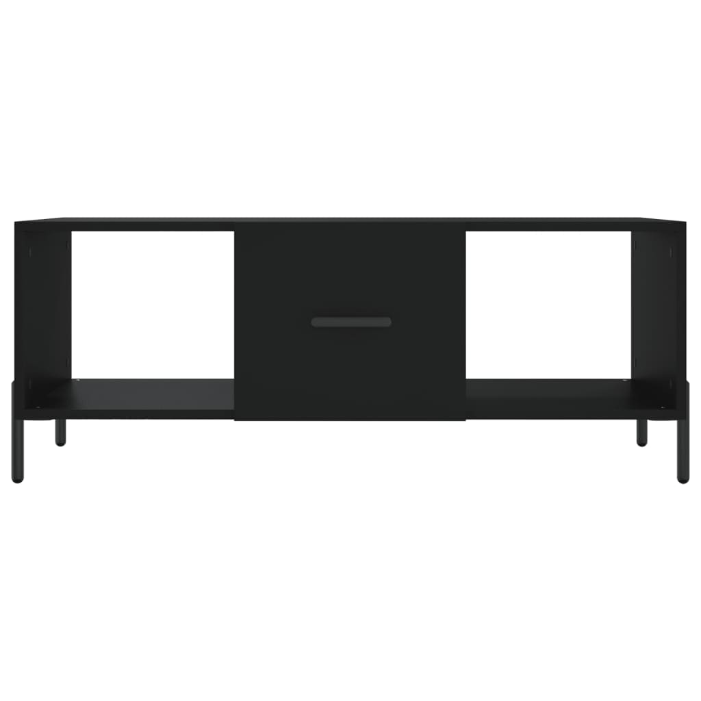 Salontafel 02X50X40 Cm Bewerkt Hout Zwart