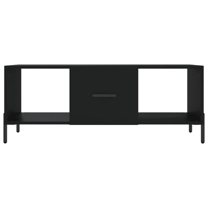 Salontafel 02X50X40 Cm Bewerkt Hout Zwart