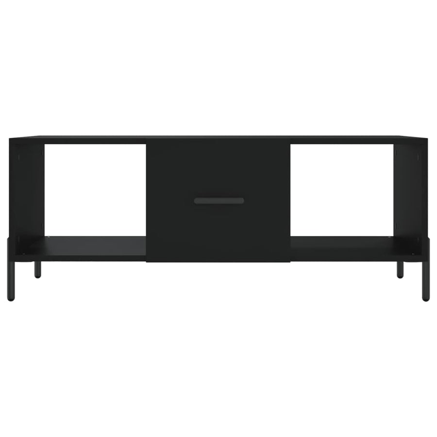 Salontafel 02X50X40 Cm Bewerkt Hout Zwart