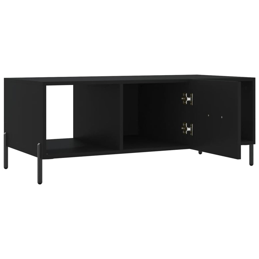 Salontafel 02X50X40 Cm Bewerkt Hout Zwart