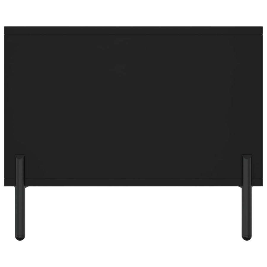 Salontafel 02X50X40 Cm Bewerkt Hout Zwart