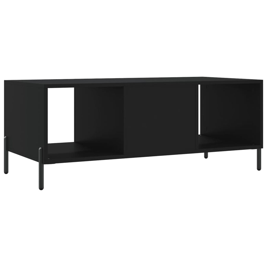 Salontafel 02X50X40 Cm Bewerkt Hout Zwart