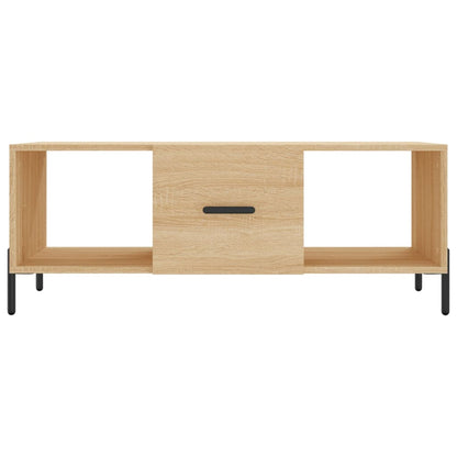 Salontafel 02X50X40 Cm Bewerkt Hout Kleurig Sonoma eiken