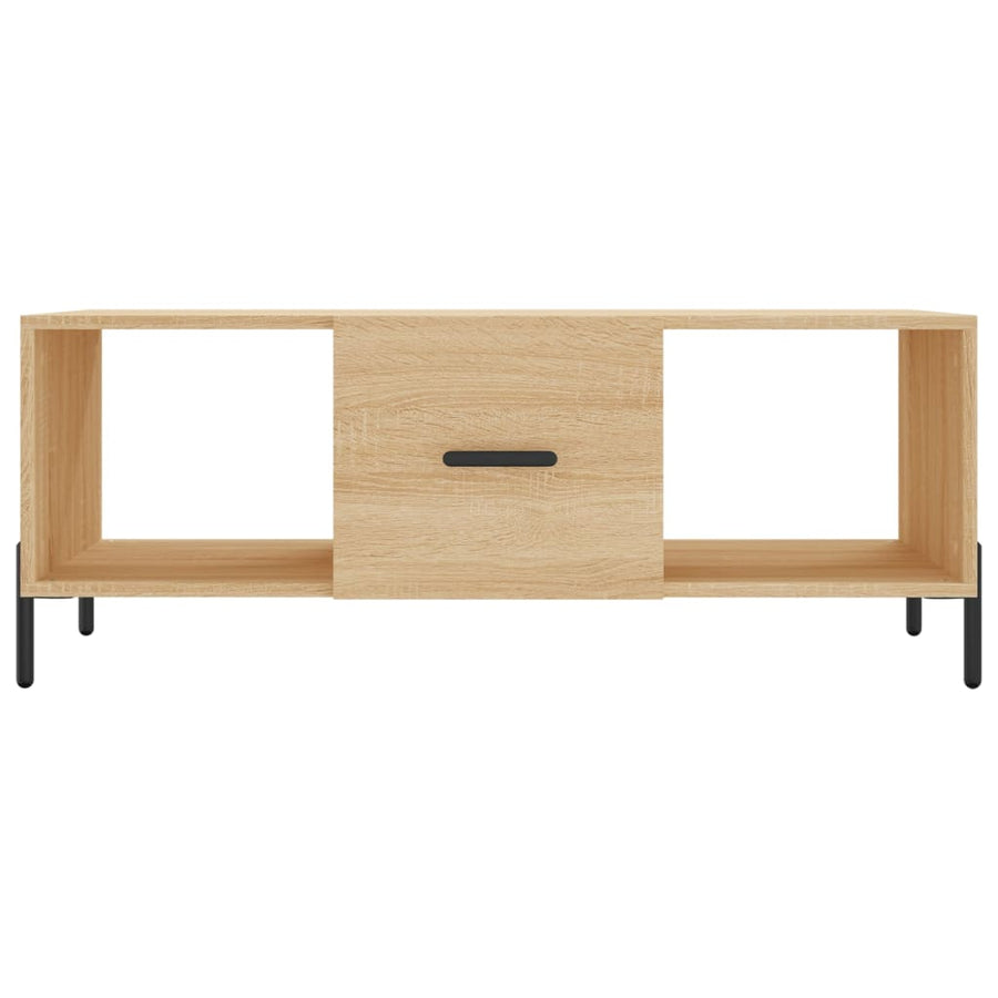 Salontafel 02X50X40 Cm Bewerkt Hout Kleurig Sonoma eiken
