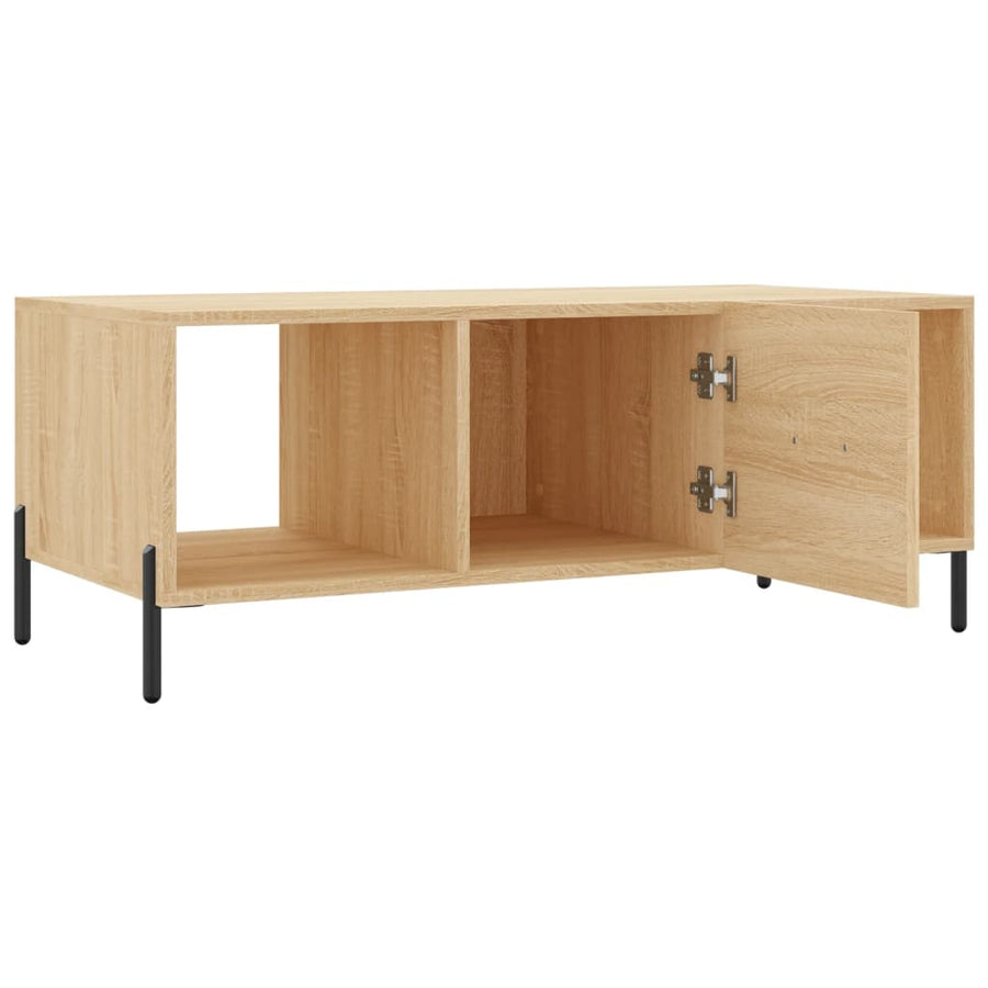 Salontafel 02X50X40 Cm Bewerkt Hout Kleurig Sonoma eiken
