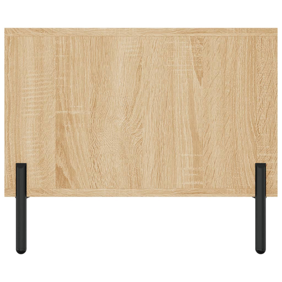 Salontafel 02X50X40 Cm Bewerkt Hout Kleurig Sonoma eiken