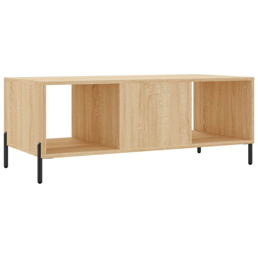 Salontafel 02X50X40 Cm Bewerkt Hout Kleurig Sonoma eiken